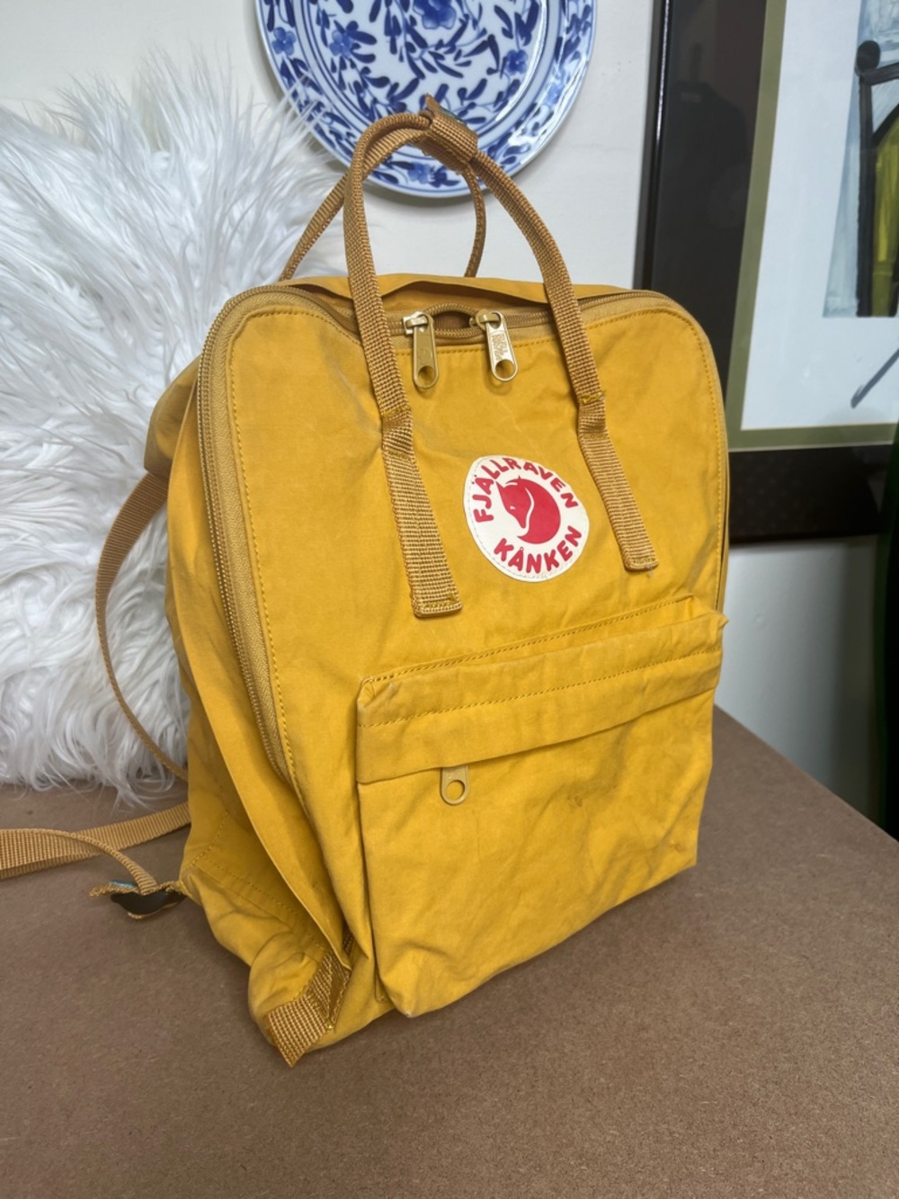 Fjallraven Kanken Classic Backpack Schoolbag Mustard Yellow